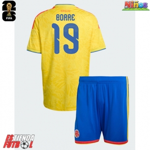 Colombia Rafael Santos Borre #19 Primera Equipación Niños Mundial 2026 Manga Corta (+ Pantalones cortos)